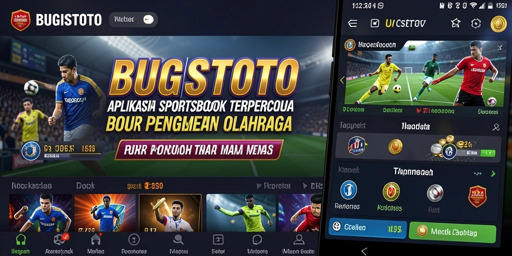 Tampilan utama BUGISTOTO dengan fitur Sportsbook yang menarik dan interaktif.