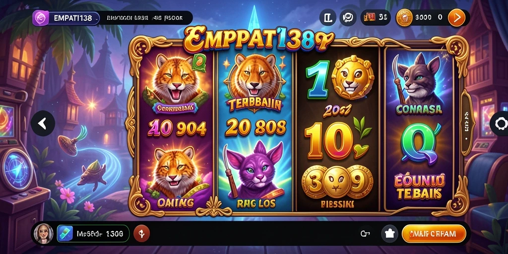 Screenshot gameplay <strong>EMPATI138</strong> menampilkan suasana kemenangan yang menggebu.