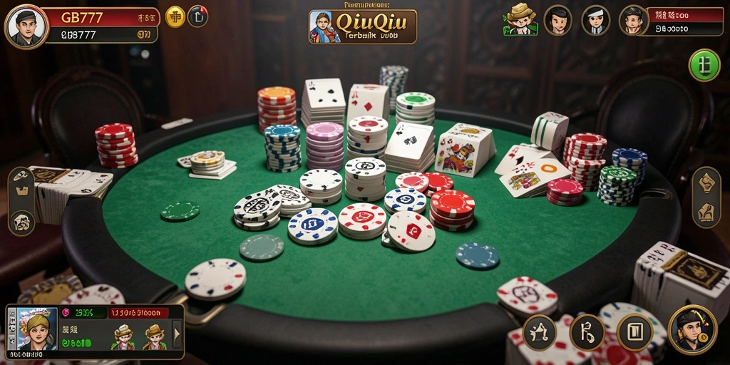 Gameplay QiuQiu seru di GB777 dengan suasana kompetitif.