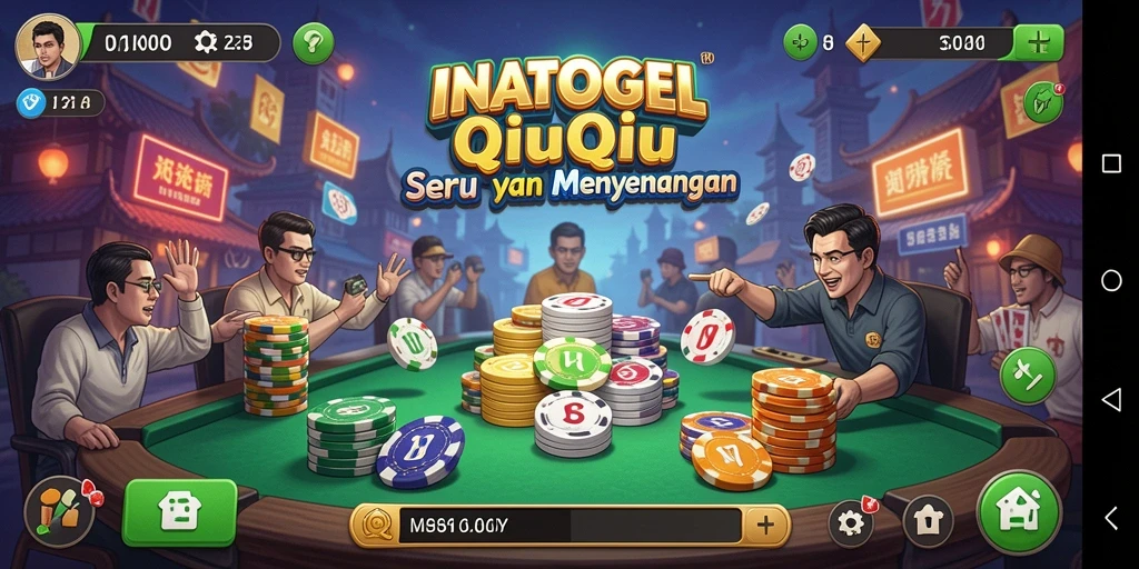 Tampilan gameplay seru dan menantang di INATOGEL QiuQiu.