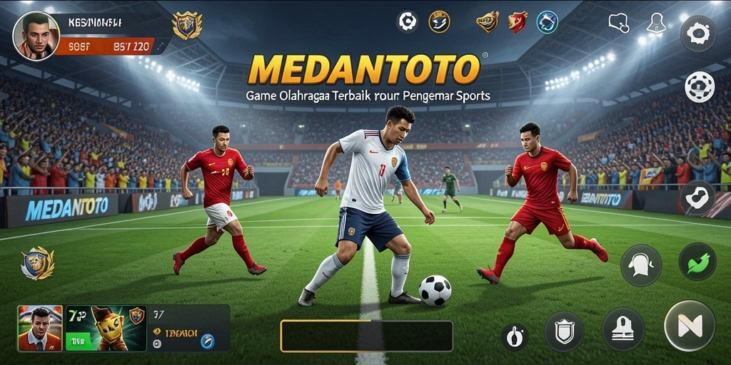 Tampilan gameplay seru dari MEDANTOTO dalam aksi olahraga.