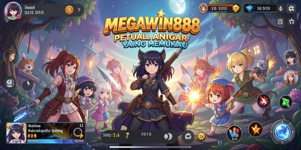 Screenshot gameplay MEGAWIN888 yang menunjukkan aksi seru karakter.