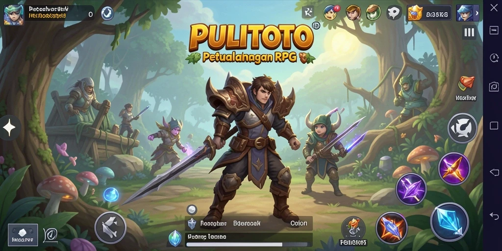 Screenshot menunjukkan aksi pertarungan yang seru di dalam PULITOTO.