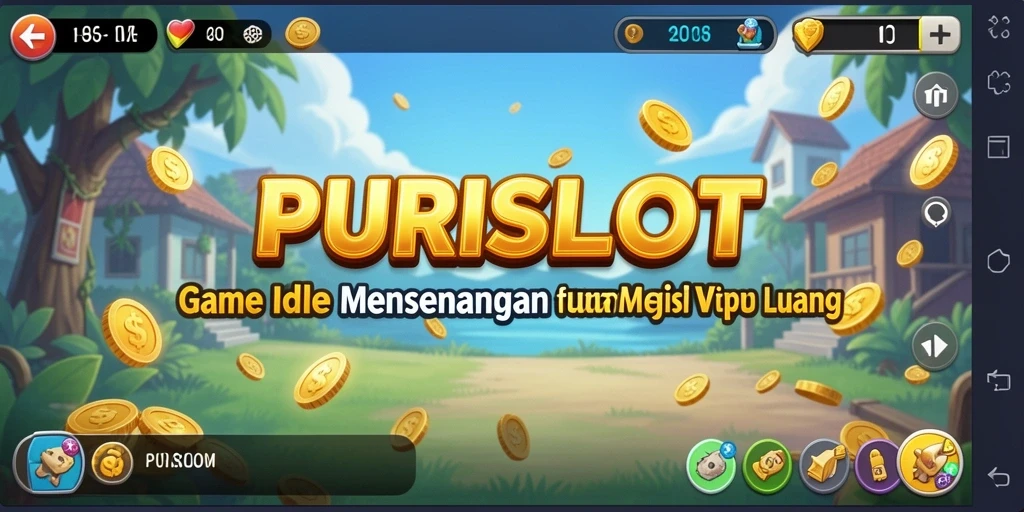 Screenshot gameplay <strong>PURISLOT</strong> menampilkan keseruan bermain slot seru dan menghibur.