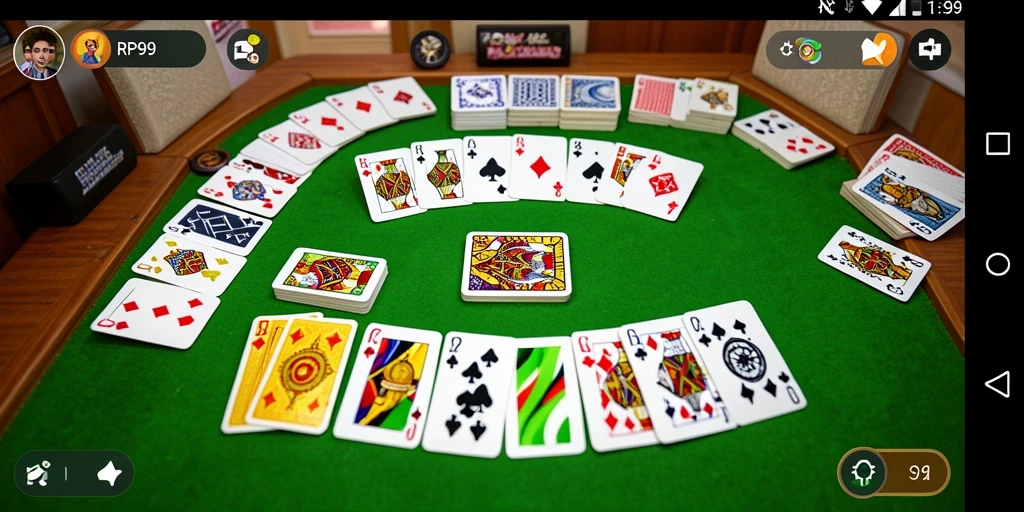 Tampilan menarik dari gameplay Gaple di RP99.