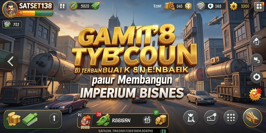 Screenshot gameplay SATSET138 yang menggambarkan manajemen bisnis yang intens.