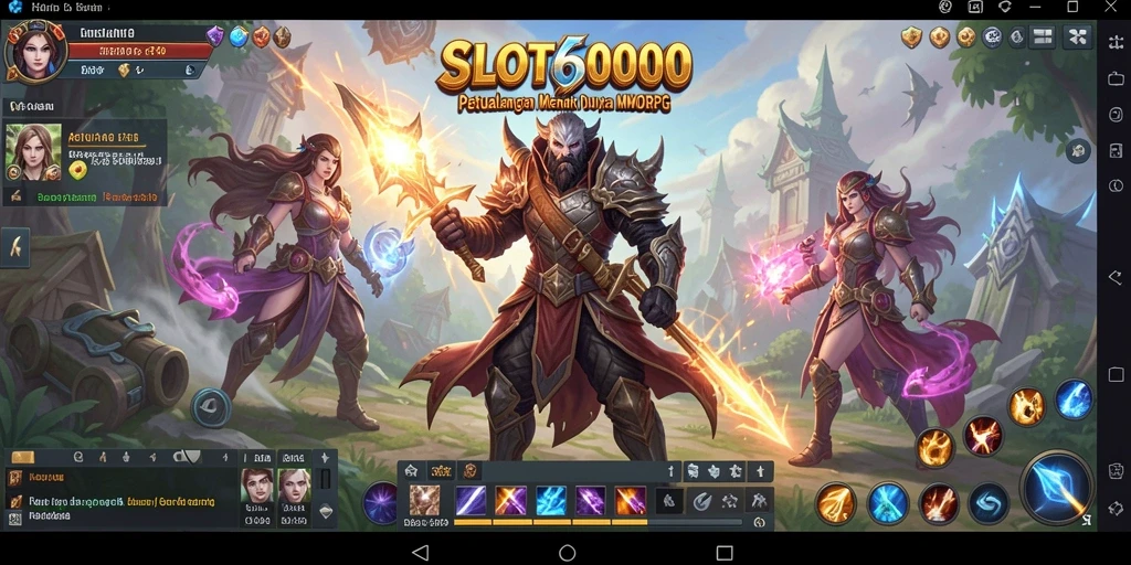 Tampilan gameplay SLOT6000 yang epik dan mendebarkan.