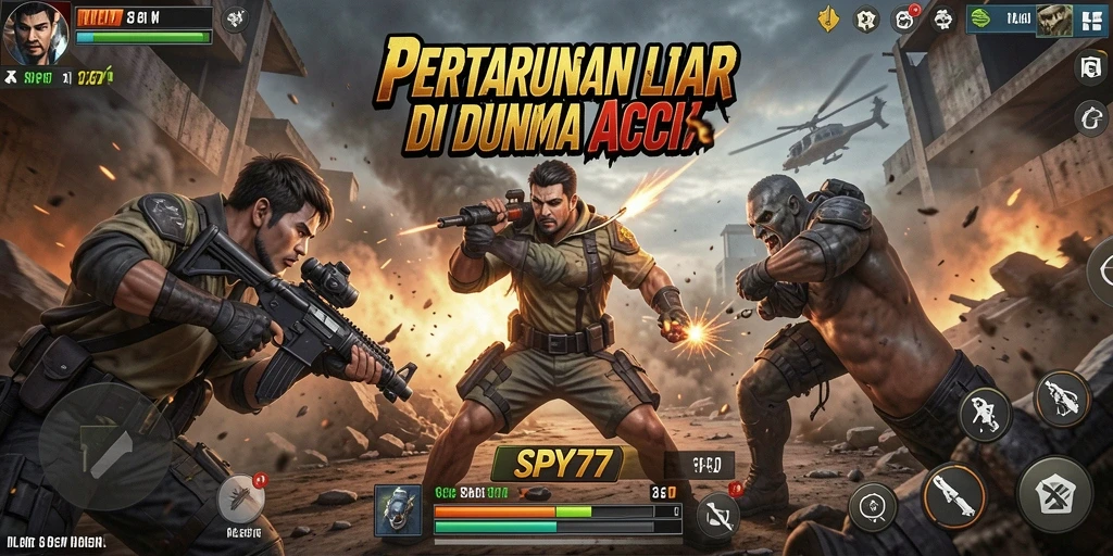 Tampilan menarik dari aksi intens dalam SPY77.