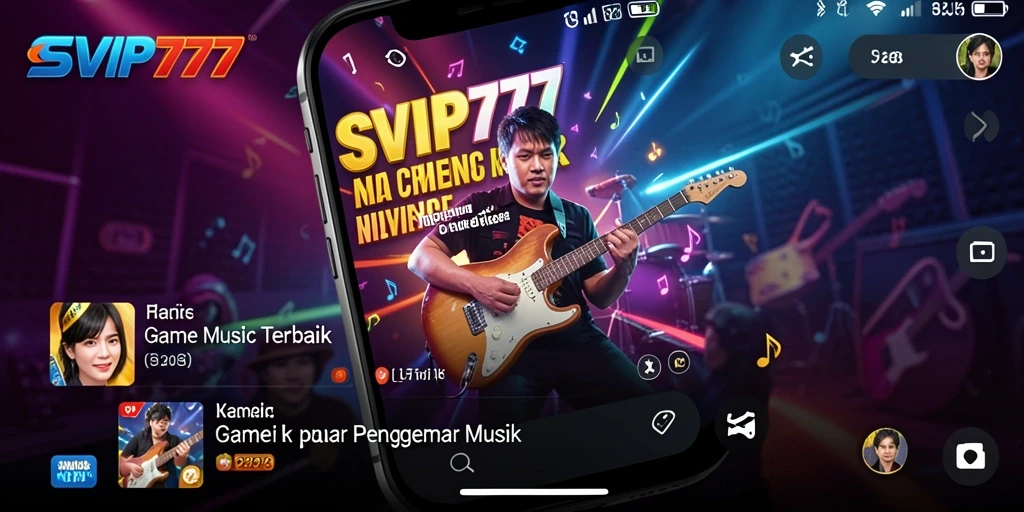Screenshot gameplay SVIP777 yang menampilkan suasana bermain musik yang seru.