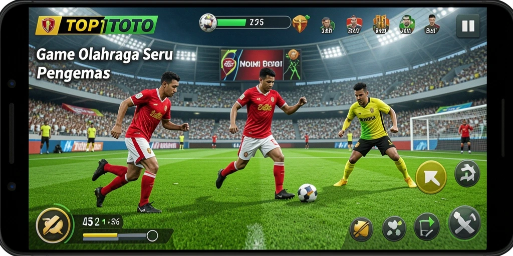 Screenshot gameplay TOP1TOTO menampilkan antarmuka olahraga yang seru.