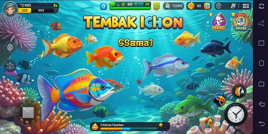 Tampilan gameplay Tembak Ikan yang seru dan menantang di TOTO80.